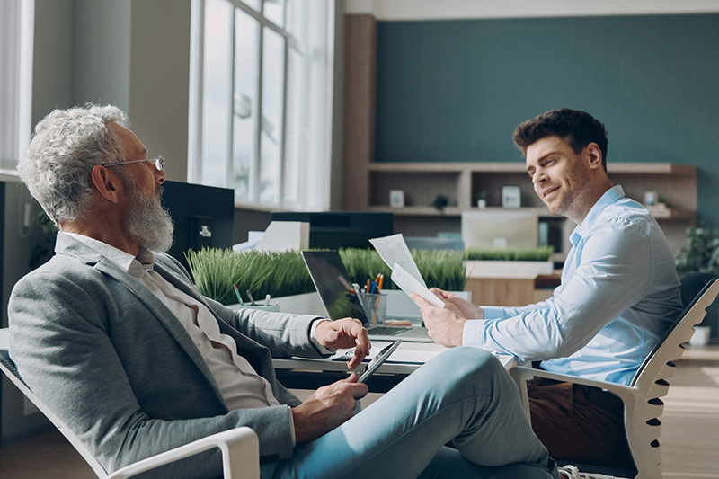 Two confident Business Men